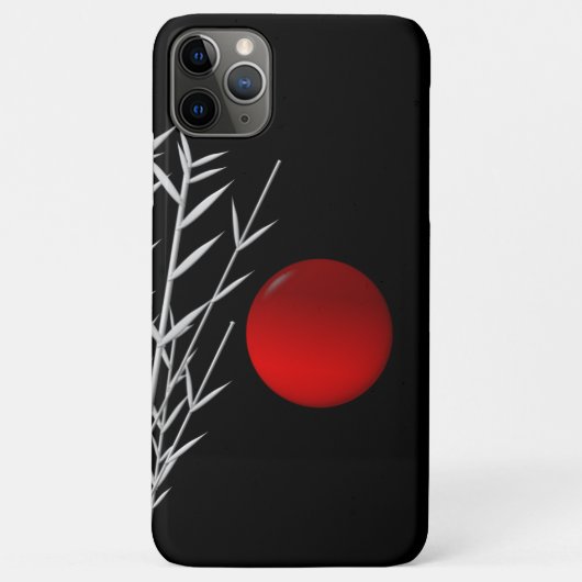 Rood zonzwart, wit Case-Mate iPhone case (Achterkant)