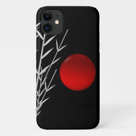Rood zonzwart, wit Case-Mate iPhone case