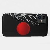 Rood zonzwart, wit Case-Mate iPhone case (Achterkant (horizontaal))