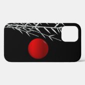 Rood zonzwart, wit Case-Mate iPhone case (Achterkant (horizontaal))