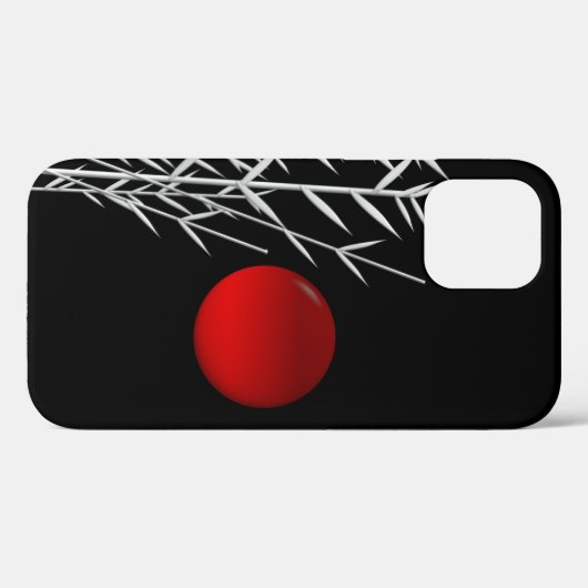 Rood zonzwart, wit Case-Mate iPhone case (Achterkant (horizontaal))