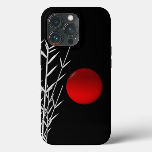 Rood zonzwart, wit Case-Mate iPhone case (Achterkant)