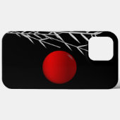 Rood zonzwart, wit Case-Mate iPhone case (Achterkant (horizontaal))
