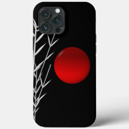 Rood zonzwart, wit Case-Mate iPhone case