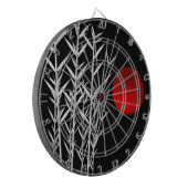 Rood zonzwart, wit dartbord (Voorkant Links)