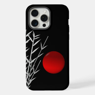 Rood zonzwart, wit iPhone 15 pro max case