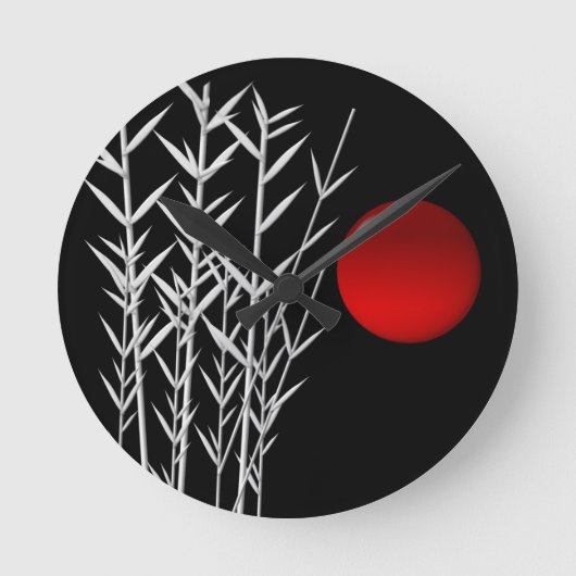 Rood zonzwart, wit ronde klok (Voorkant)