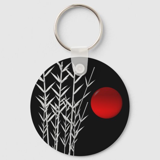 Rood zonzwart, wit sleutelhanger (Voorkant)