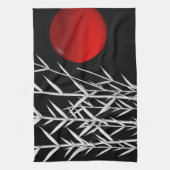 Rood zonzwart, wit theedoek (Verticaal)