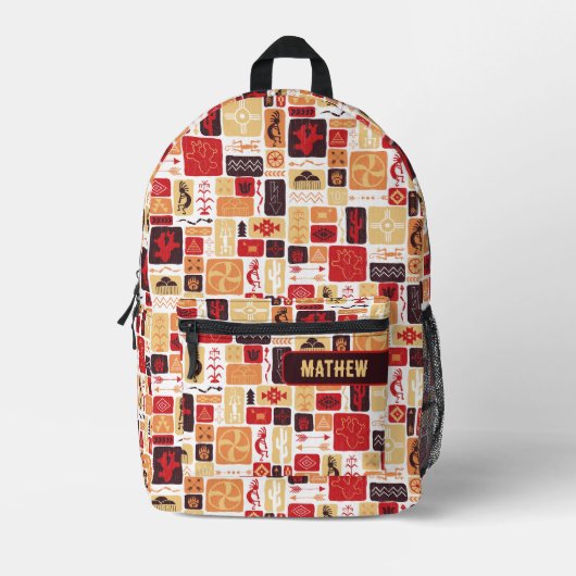 Rood Zuidwesten Bedrukte Rugzak (Voorkant)