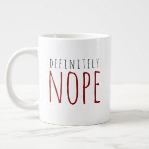 Rood & Zwart Absoluut Niet Grappige Koffiemok Grote Koffiekop