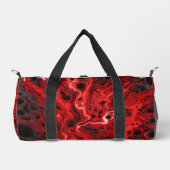 Rood Zwart Abstract Draaikolken Weekender Plunjezak (Voorkant)