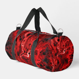 Rood Zwart Abstract Draaikolken Weekender Plunjezak