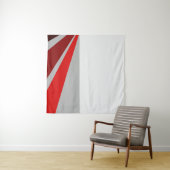 Rood zwart abstract ontwerp wandkleed (In Situ (horizontaal))