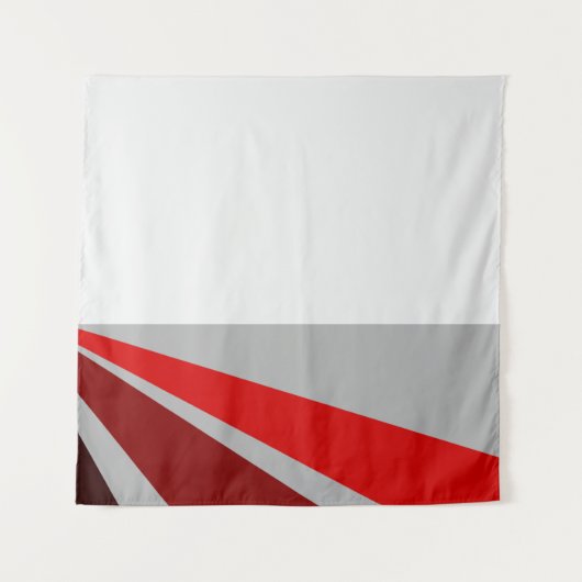 Rood zwart abstract ontwerp wandkleed (Voorkant)