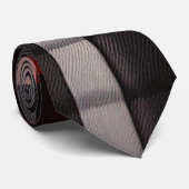 Rood Zwart Abstract Plaid Moderne Collectie Stropdas (Opgerold)