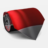 Rood Zwart Abstract Plaid Populaire Collectie Stropdas (Opgerold)