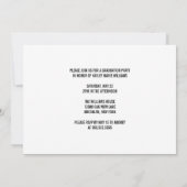 Rood Zwart Afstudeerfoto 2025 Verjaardagsfeestje Kaart (Achterkant)