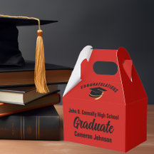 Rood Zwart Afstuderen Gepersonaliseerde Graduation
