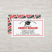 Rood & Zwart Afstuderen Uitnodigen Aankondiging in