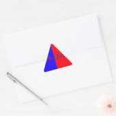 Rood zwart Amerikaanse dag 4th juli tekst eenvoudi Sticker (Envelop)