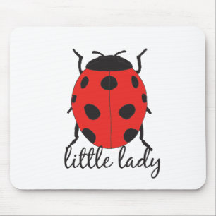 Rood & zwart Baby lieveheersbeestje Schattige rood Muismat