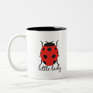 Rood & zwart Baby lieveheersbeestje Schattige rood Tweekleurige Koffiemok