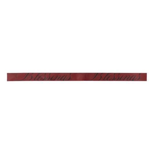 Rood zwart  blaasjes Satin Ribbon Satijnen Lint (Voorkant)