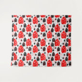 Rood Zwart Blad Abstract Vorm Patroon Illustratie Wandkleed (Voorkant (horizontaal))