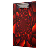 Rood zwart blauw bloemblad klembord (Links)