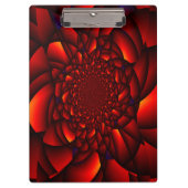 Rood zwart blauw bloemblad klembord (Voorkant)