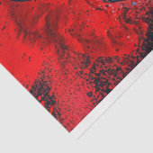 Rood Zwart Blauw Buffel Gezicht Rechts Decoupage Tissuepapier (Detail)