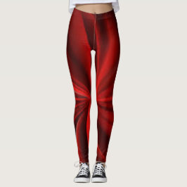Rood Zwart Bruin Groen abstract eenvoudig Kleur co Leggings