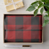 Rood & Zwart Buffalo geruit Plaid Landelijk Tissuepapier (Geschenk)