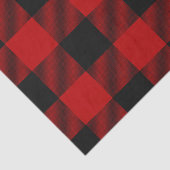 Rood & Zwart Buffalo Geruit Plaid Rustiek Tissuepapier (Detail)