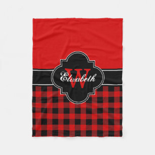 Rood Zwart Buffalo Plaid Houthakker CB 1IQIRN Fleece Deken