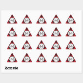 Rood zwart Buffalo Pset Lumberjack Name Monogram Sticker (Vel)