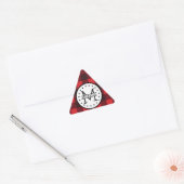 Rood zwart Buffalo Pset Lumberjack Name Monogram Sticker (Envelop)