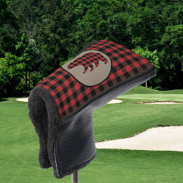 Rood zwart buffel Beer Putter Hoesje Golfheadcover
