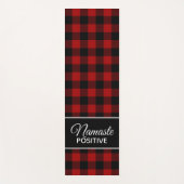 Rood, zwart buffel, geplakt Yoga Mat 2 (Voorkant)