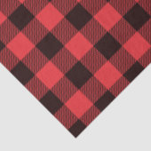 Rood zwart buffel met debetpapier tissuepapier (Detail)