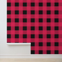 Rood Zwart Buffel Plaid Check Rustiek Patroon
