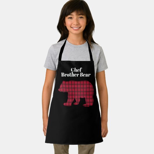 Rood zwart buffelkoek Beer Schort (Insitu)