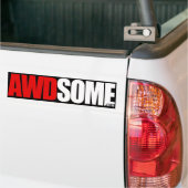 rood zwart bumpersticker (Op Truck)