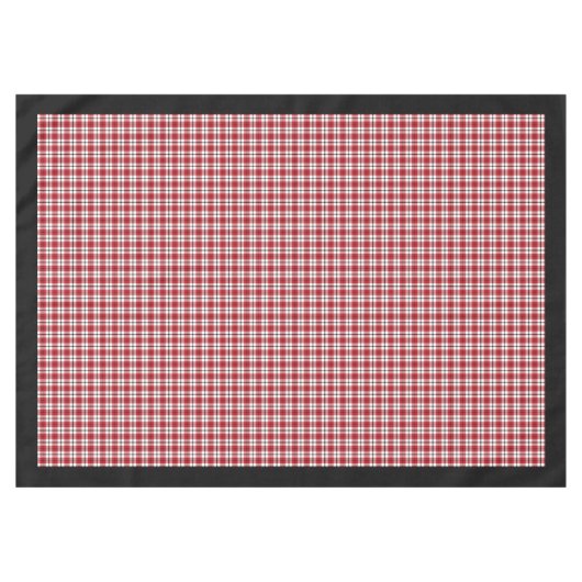 Rood Zwart Check Tafelkleed Lumberjack Tafel Charm (Voorkant (Horizontaal))