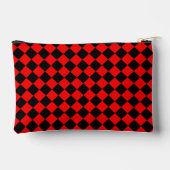 Rood Zwart Checker Diamant Patroon Klein Etui (Achterkant)