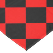 Rood Zwart Checker Diamant Patroon Tafelkleed (Gekanteld)