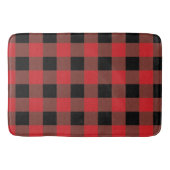 Rood & Zwart Checker Vakantie badmat (Voorkant)