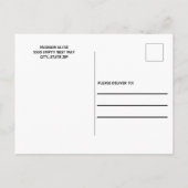 Rood Zwart College Koffer Feest Foto Uitnodiging Briefkaart (Achterkant)