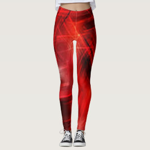 Rood Zwart cool Moderne Chic hipster collages arti Leggings